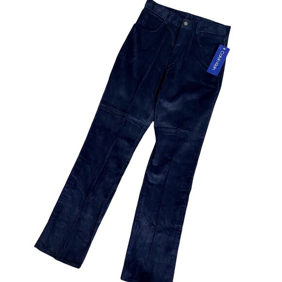 Calvin Klein Vintage Corduroy Pants Mens 33X35 Blueberry Boot Omega Stitch USA - Picture 2 of 16